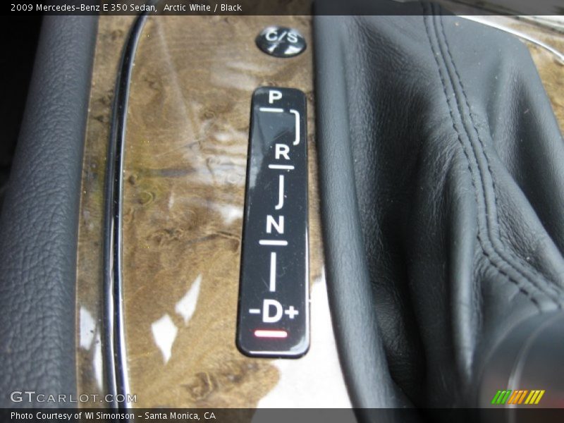 Arctic White / Black 2009 Mercedes-Benz E 350 Sedan