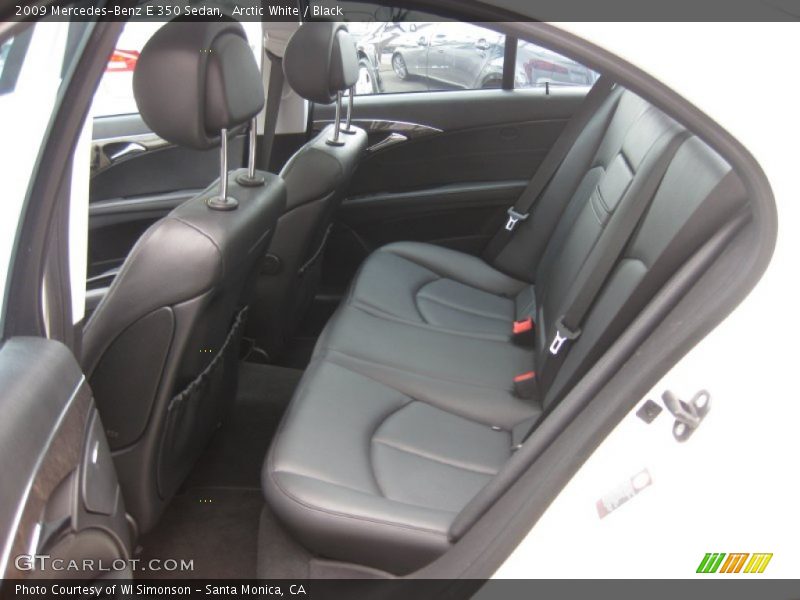 Arctic White / Black 2009 Mercedes-Benz E 350 Sedan