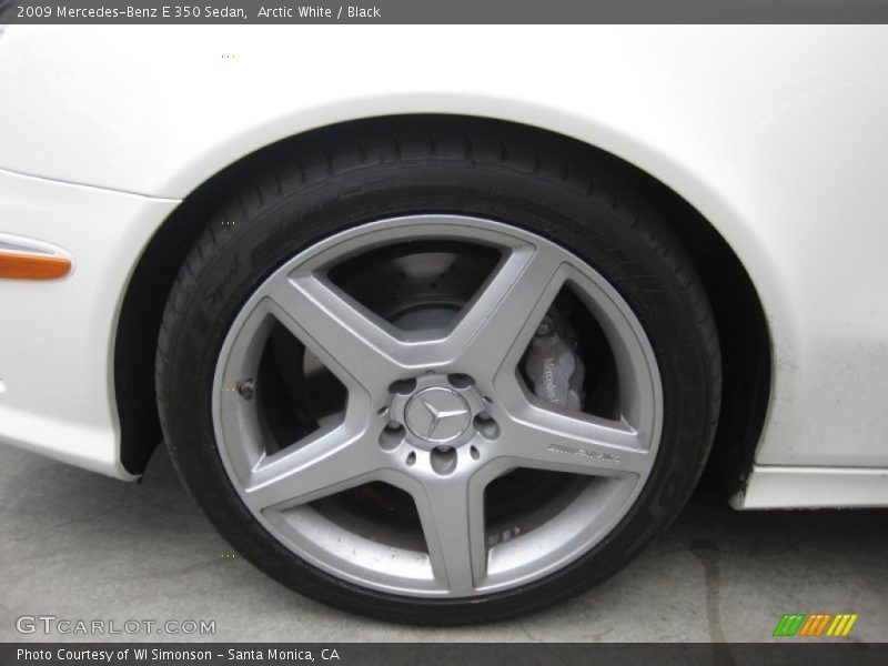 Arctic White / Black 2009 Mercedes-Benz E 350 Sedan