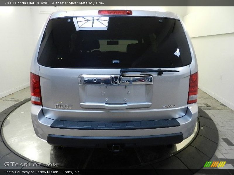 Alabaster Silver Metallic / Gray 2010 Honda Pilot LX 4WD