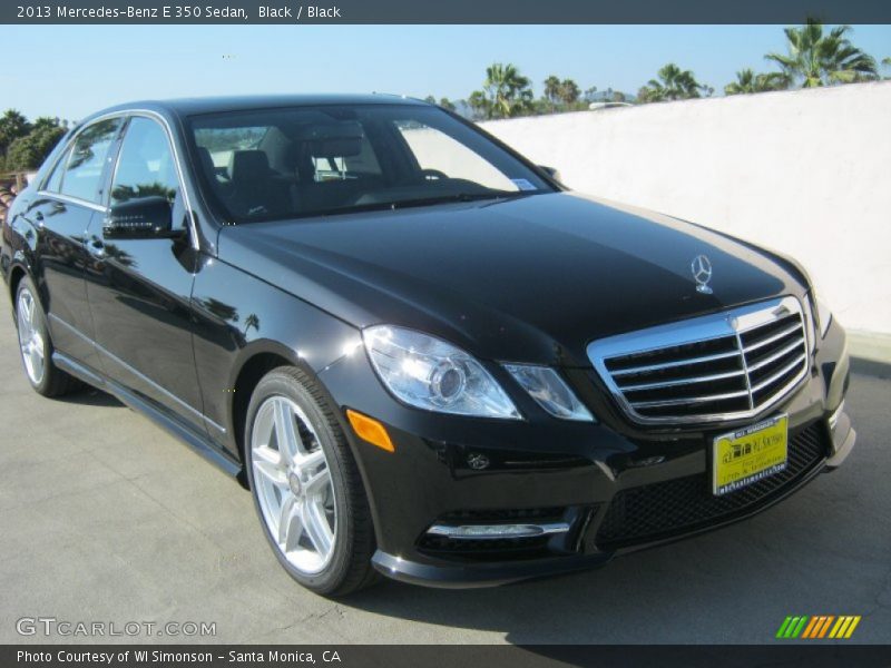Black / Black 2013 Mercedes-Benz E 350 Sedan