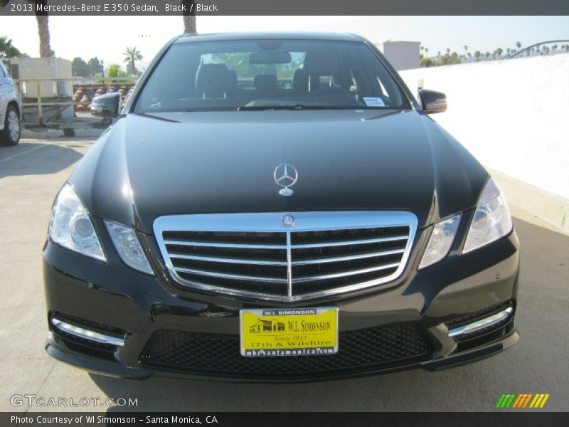 Black / Black 2013 Mercedes-Benz E 350 Sedan