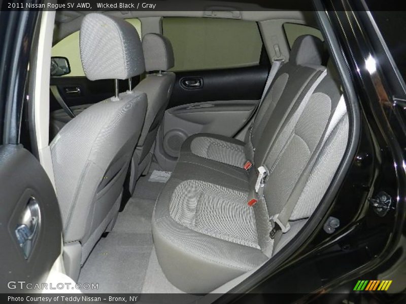 Wicked Black / Gray 2011 Nissan Rogue SV AWD