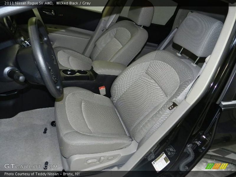 Wicked Black / Gray 2011 Nissan Rogue SV AWD