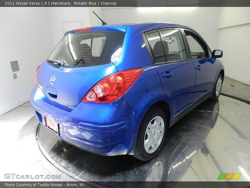 Metallic Blue / Charcoal 2011 Nissan Versa 1.8 S Hatchback