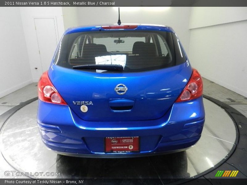 Metallic Blue / Charcoal 2011 Nissan Versa 1.8 S Hatchback