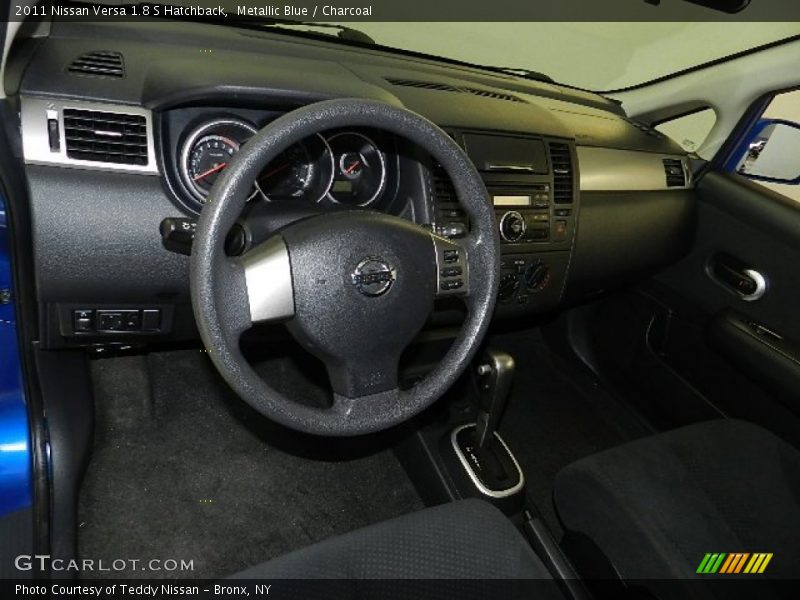 Metallic Blue / Charcoal 2011 Nissan Versa 1.8 S Hatchback
