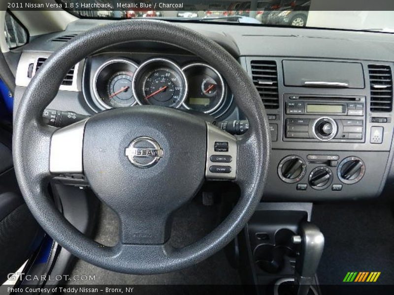 Metallic Blue / Charcoal 2011 Nissan Versa 1.8 S Hatchback