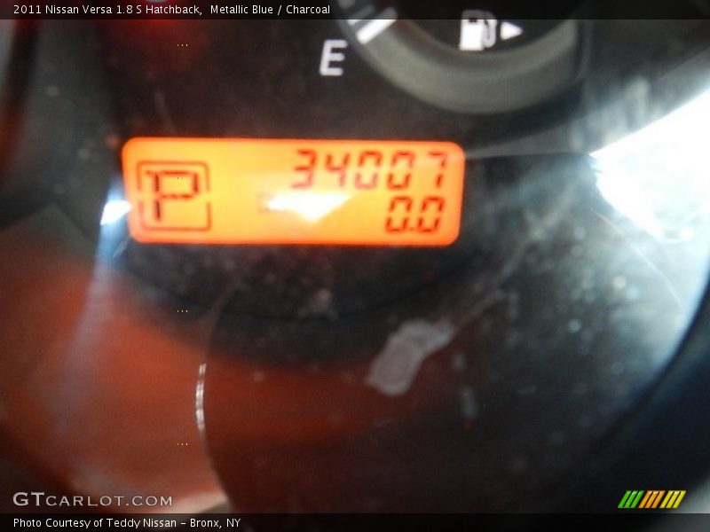 Metallic Blue / Charcoal 2011 Nissan Versa 1.8 S Hatchback