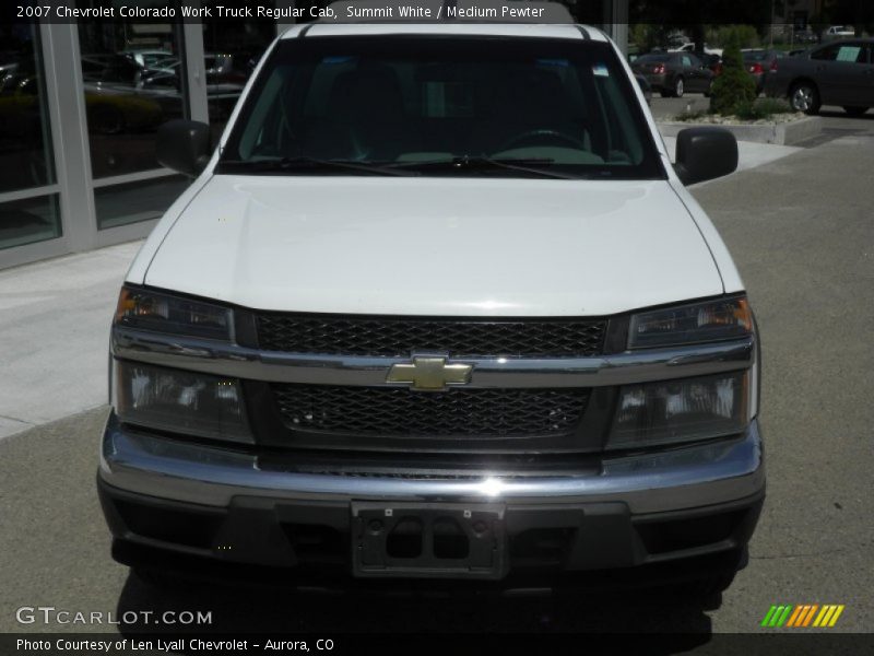 Summit White / Medium Pewter 2007 Chevrolet Colorado Work Truck Regular Cab