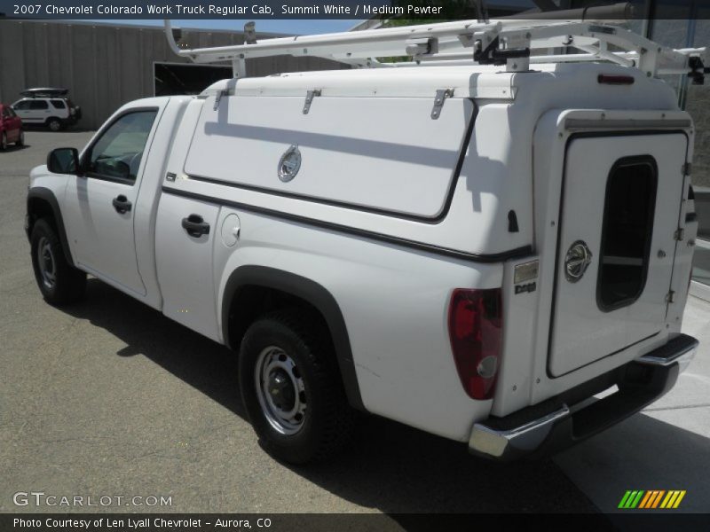 Summit White / Medium Pewter 2007 Chevrolet Colorado Work Truck Regular Cab