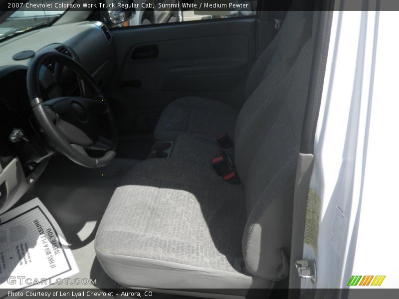 Summit White / Medium Pewter 2007 Chevrolet Colorado Work Truck Regular Cab