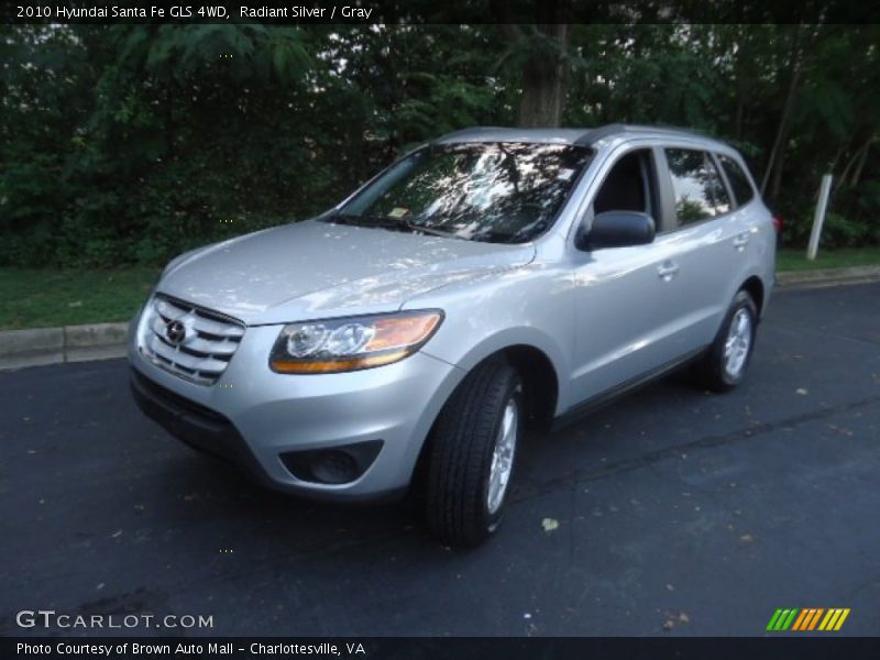 Radiant Silver / Gray 2010 Hyundai Santa Fe GLS 4WD