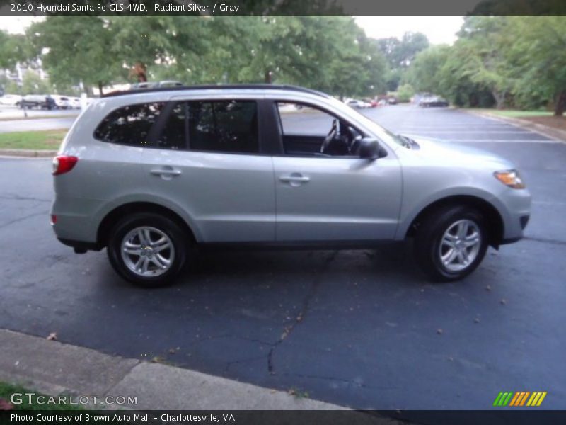 Radiant Silver / Gray 2010 Hyundai Santa Fe GLS 4WD