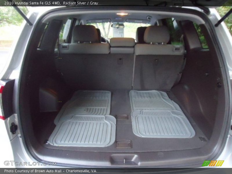 Radiant Silver / Gray 2010 Hyundai Santa Fe GLS 4WD