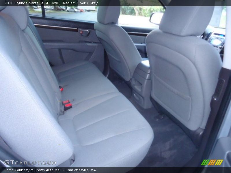 Radiant Silver / Gray 2010 Hyundai Santa Fe GLS 4WD