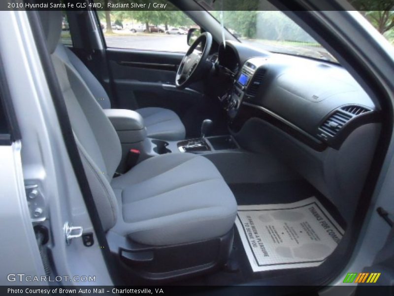 Radiant Silver / Gray 2010 Hyundai Santa Fe GLS 4WD