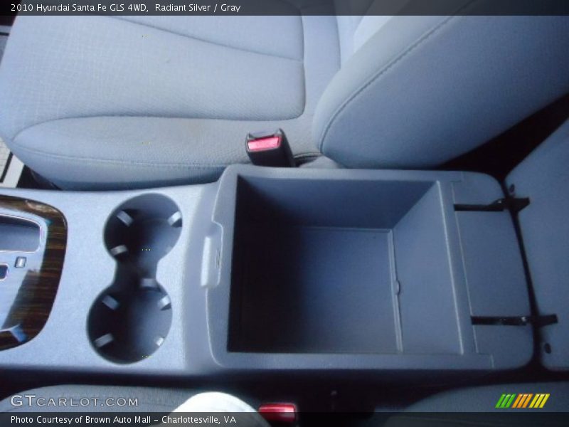 Radiant Silver / Gray 2010 Hyundai Santa Fe GLS 4WD