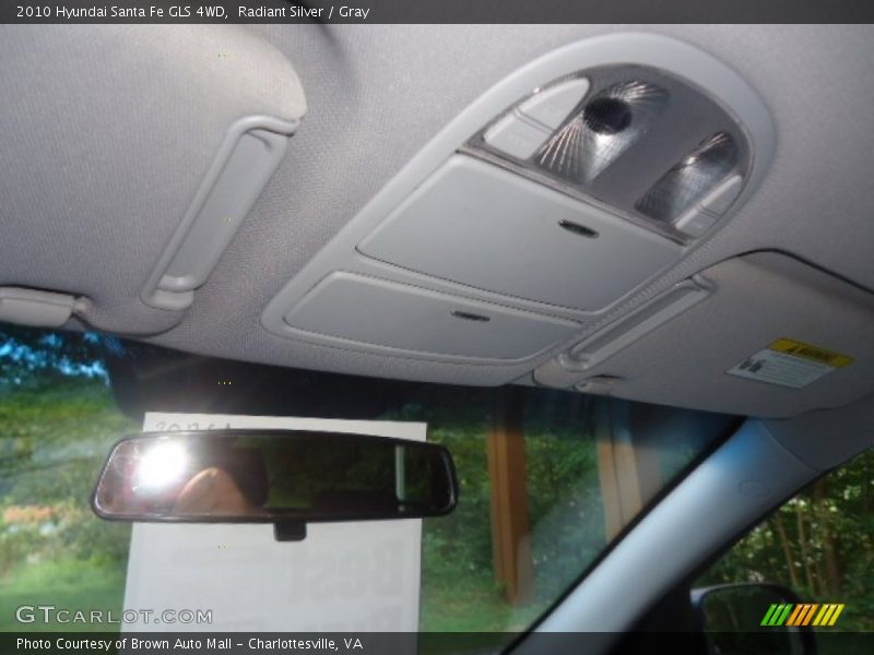 Radiant Silver / Gray 2010 Hyundai Santa Fe GLS 4WD