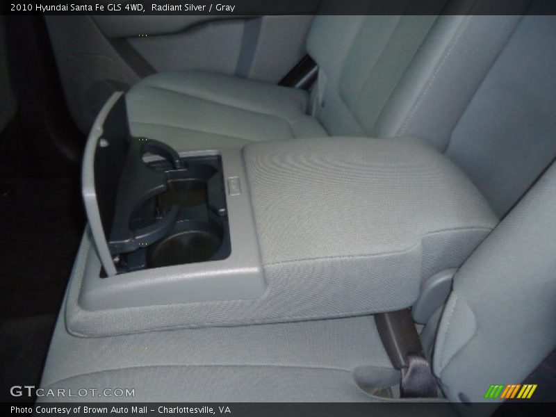Radiant Silver / Gray 2010 Hyundai Santa Fe GLS 4WD