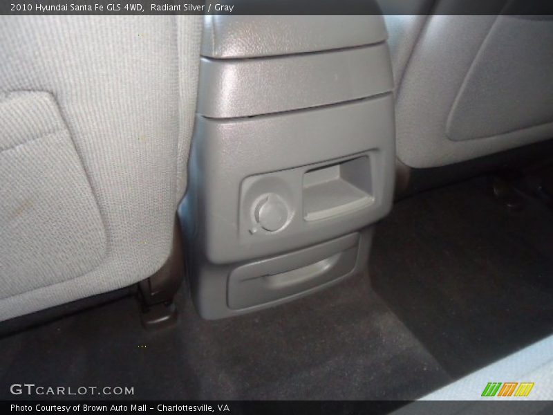 Radiant Silver / Gray 2010 Hyundai Santa Fe GLS 4WD