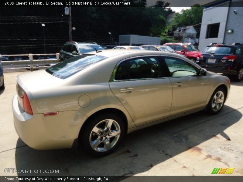 Gold Mist Metallic / Cocoa/Cashmere 2009 Chevrolet Malibu LT Sedan