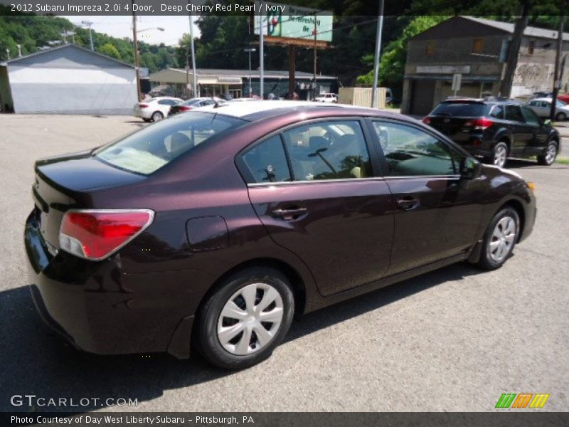 Deep Cherry Red Pearl / Ivory 2012 Subaru Impreza 2.0i 4 Door