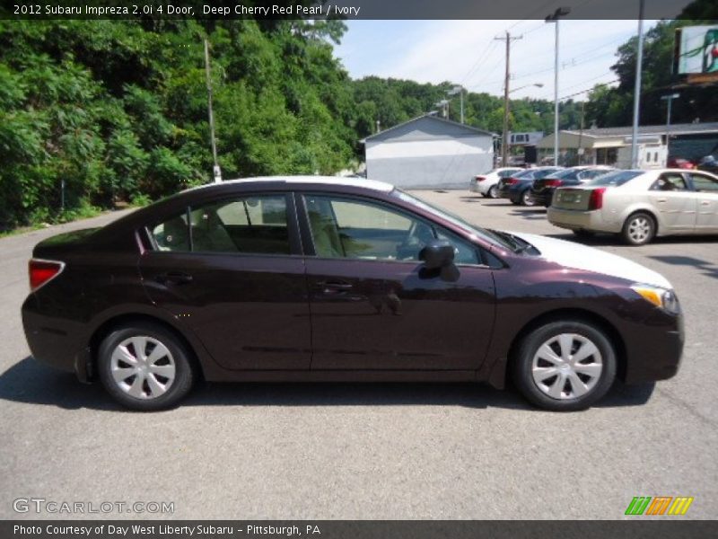 Deep Cherry Red Pearl / Ivory 2012 Subaru Impreza 2.0i 4 Door