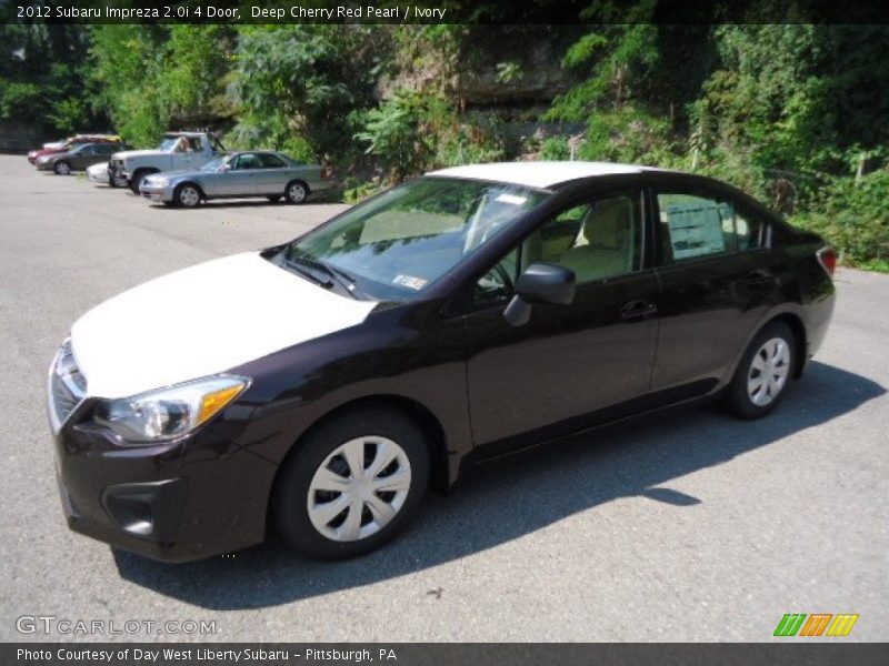 Deep Cherry Red Pearl / Ivory 2012 Subaru Impreza 2.0i 4 Door