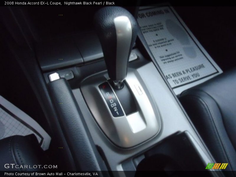 Nighthawk Black Pearl / Black 2008 Honda Accord EX-L Coupe