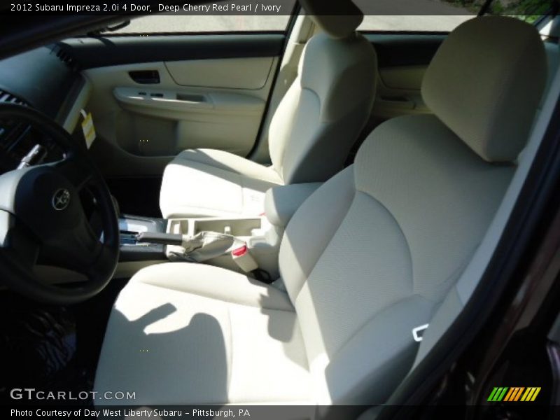 Deep Cherry Red Pearl / Ivory 2012 Subaru Impreza 2.0i 4 Door