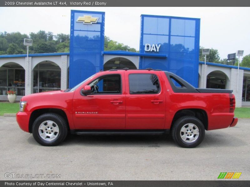 Victory Red / Ebony 2009 Chevrolet Avalanche LT 4x4