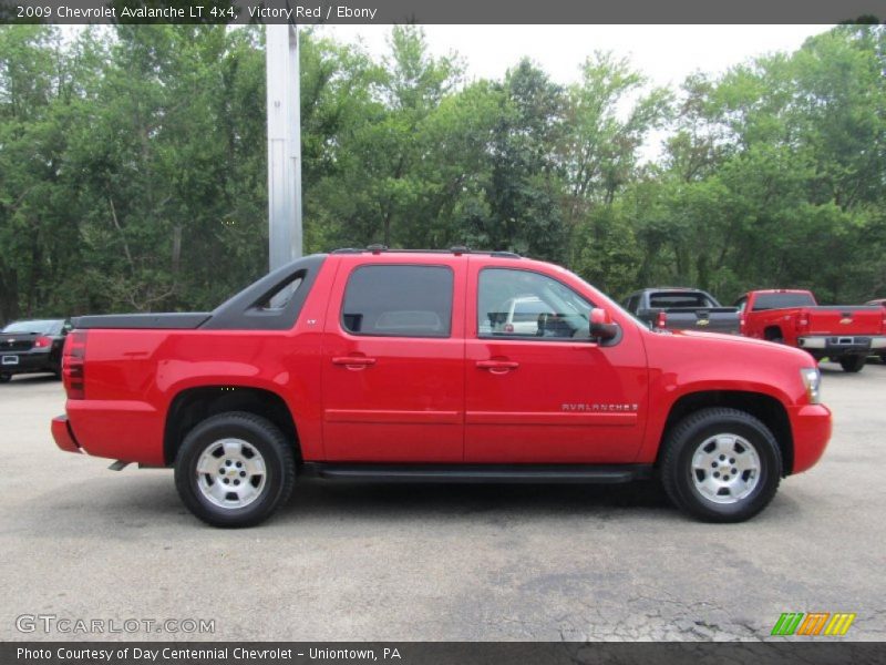 Victory Red / Ebony 2009 Chevrolet Avalanche LT 4x4