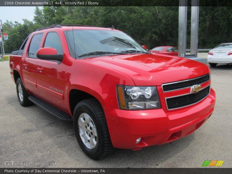 Victory Red / Ebony 2009 Chevrolet Avalanche LT 4x4