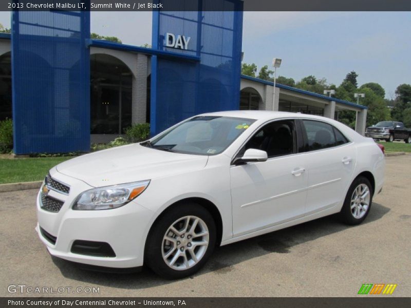 Summit White / Jet Black 2013 Chevrolet Malibu LT