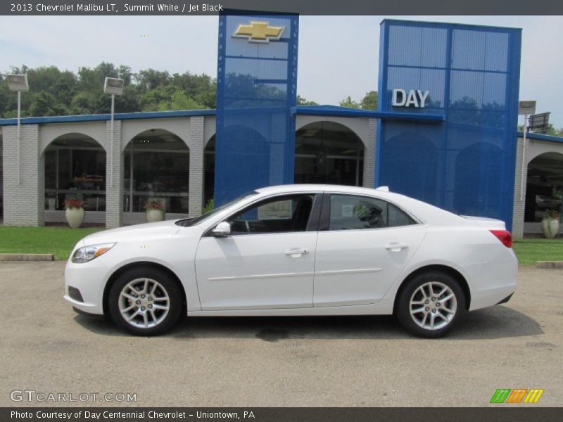 Summit White / Jet Black 2013 Chevrolet Malibu LT