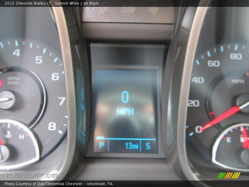 Summit White / Jet Black 2013 Chevrolet Malibu LT
