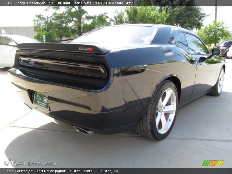 Brilliant Black Crystal Pearl / Dark Slate Gray 2010 Dodge Challenger SRT8