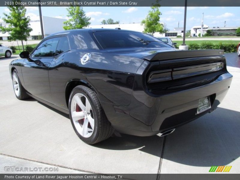 Brilliant Black Crystal Pearl / Dark Slate Gray 2010 Dodge Challenger SRT8