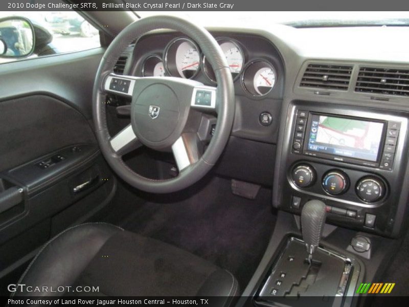 Brilliant Black Crystal Pearl / Dark Slate Gray 2010 Dodge Challenger SRT8