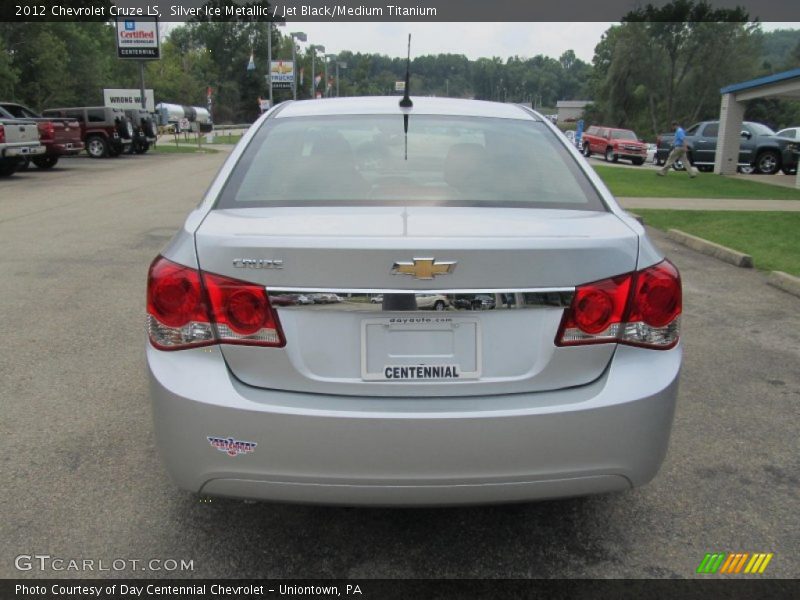 Silver Ice Metallic / Jet Black/Medium Titanium 2012 Chevrolet Cruze LS