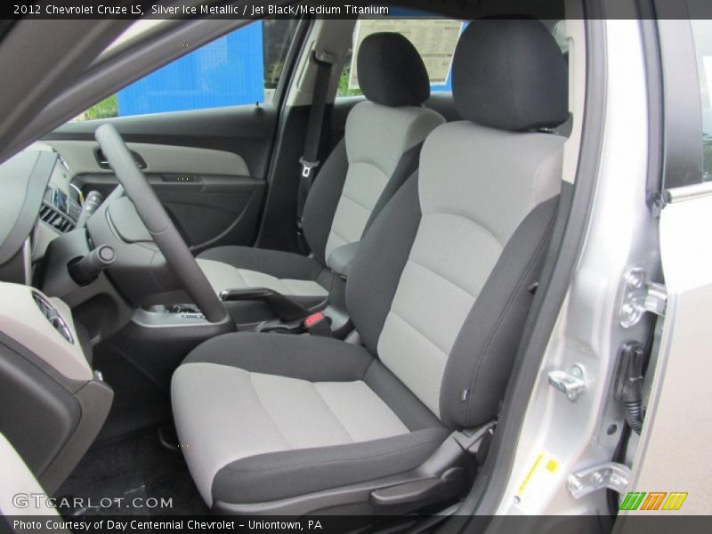 Silver Ice Metallic / Jet Black/Medium Titanium 2012 Chevrolet Cruze LS