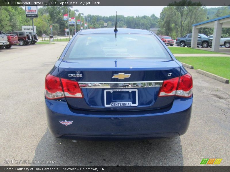 Blue Topaz Metallic / Jet Black 2012 Chevrolet Cruze LT