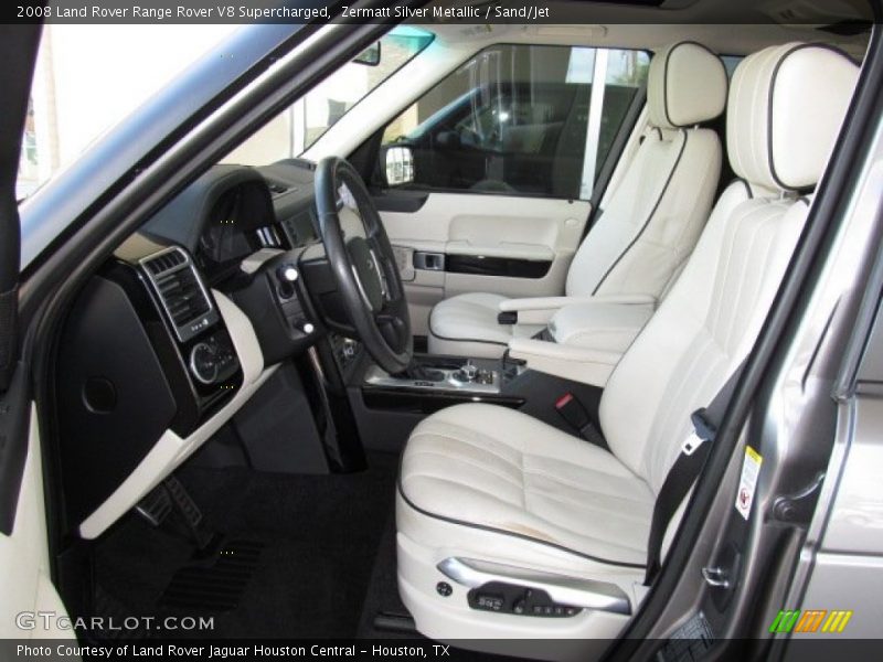 Zermatt Silver Metallic / Sand/Jet 2008 Land Rover Range Rover V8 Supercharged