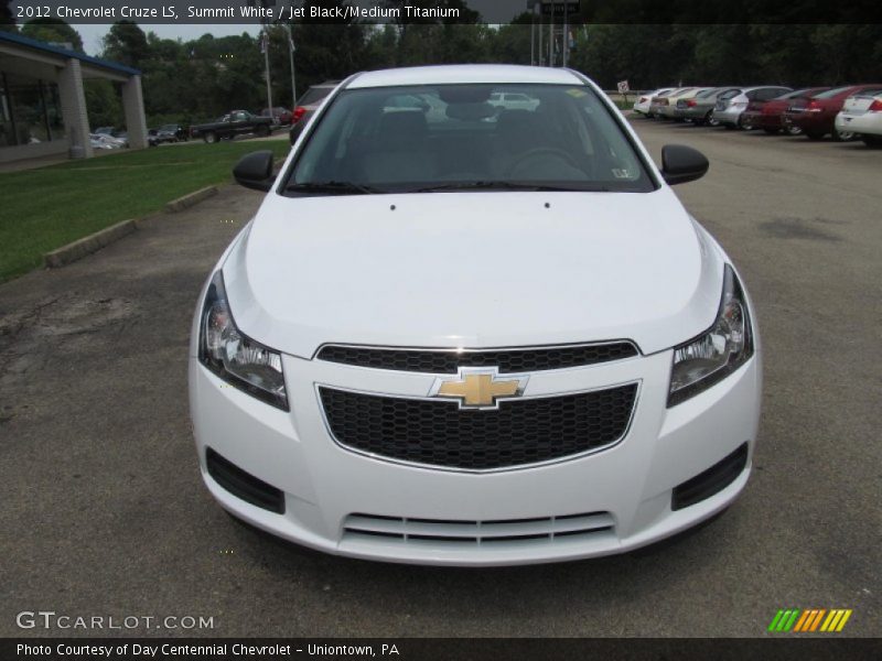 Summit White / Jet Black/Medium Titanium 2012 Chevrolet Cruze LS