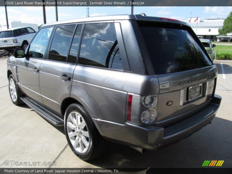 Zermatt Silver Metallic / Sand/Jet 2008 Land Rover Range Rover V8 Supercharged