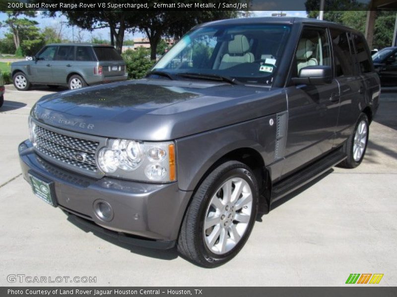 Zermatt Silver Metallic / Sand/Jet 2008 Land Rover Range Rover V8 Supercharged
