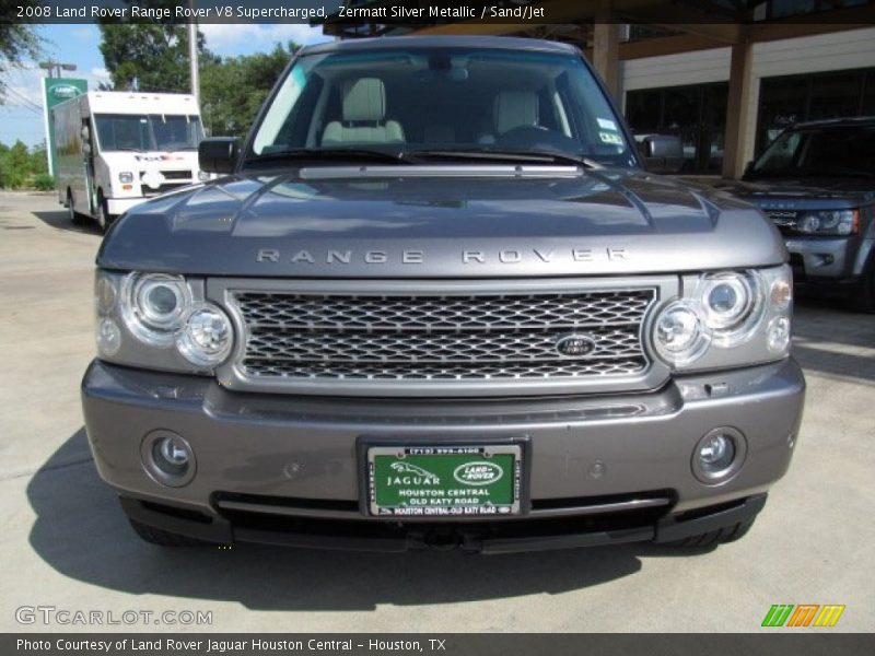 Zermatt Silver Metallic / Sand/Jet 2008 Land Rover Range Rover V8 Supercharged