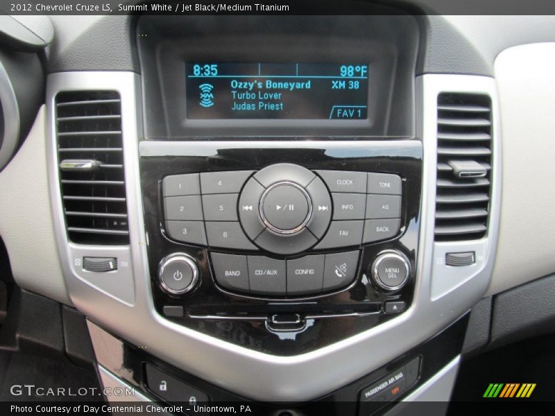 Summit White / Jet Black/Medium Titanium 2012 Chevrolet Cruze LS