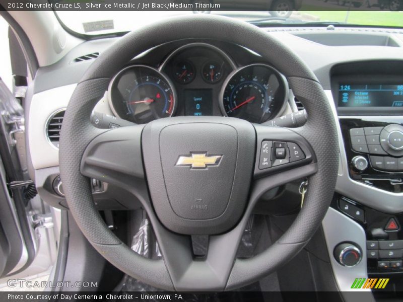 Silver Ice Metallic / Jet Black/Medium Titanium 2012 Chevrolet Cruze LS